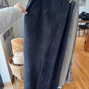 Peter Cohen alpaca and wool maxi skirt